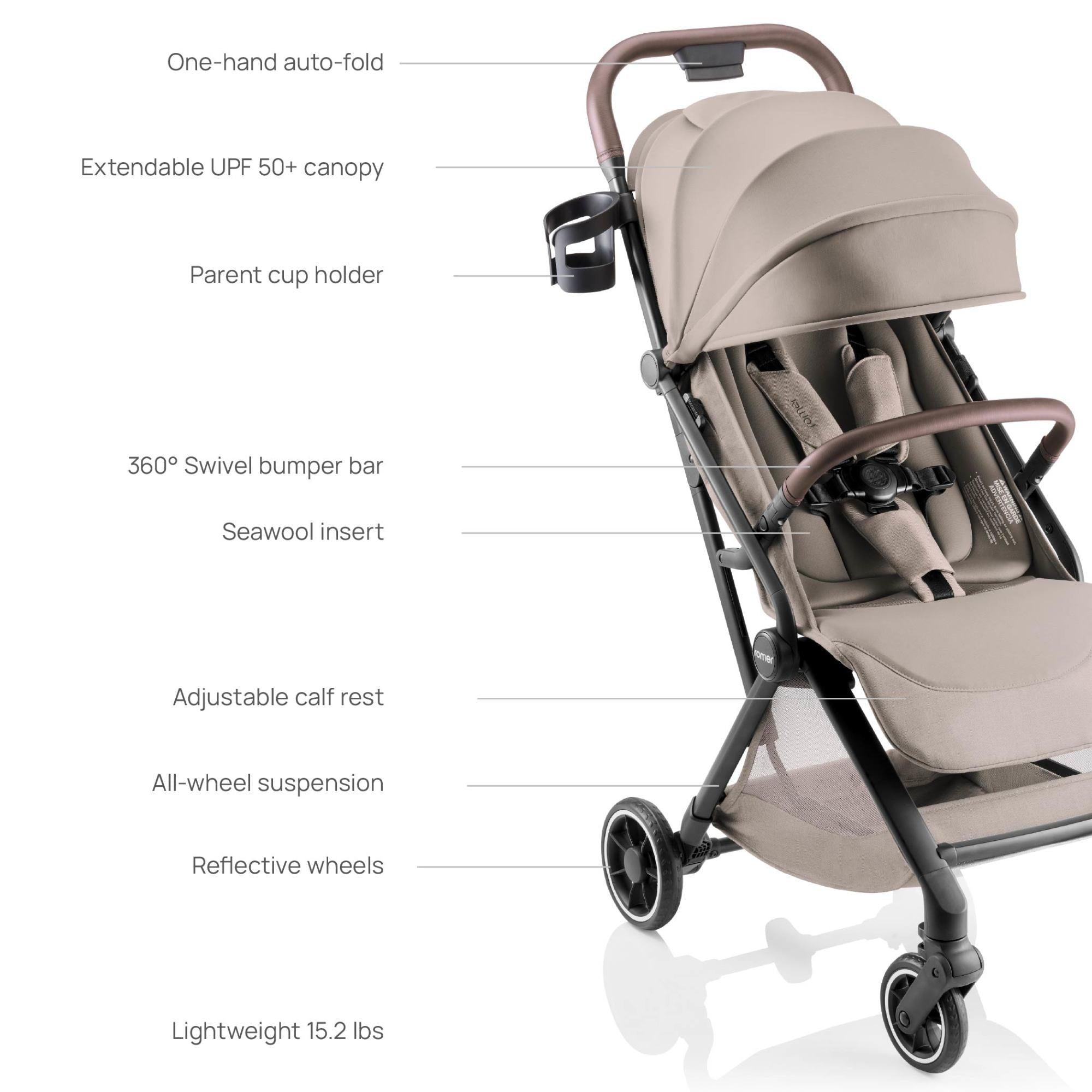 Romer Lani Ultra-Compact Travel Stroller Strollers - Lightweight/Travel Romer