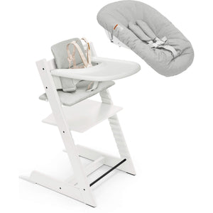 White + Nordic Grey Cushion, White Tray & Newborn Set