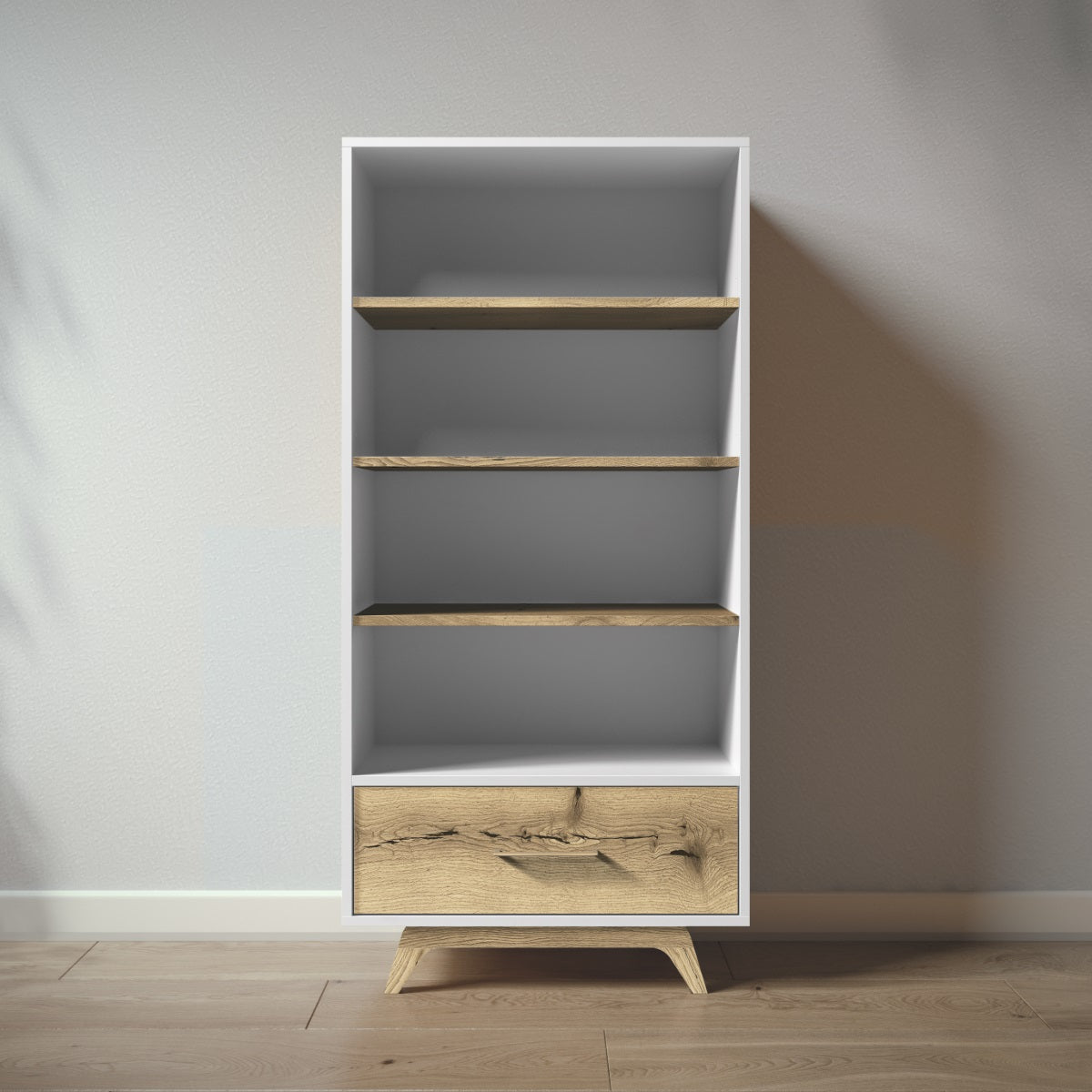 Romina Uptown Bookcase Bookcases Romina Furniture Solid White Bar Handle - Gold