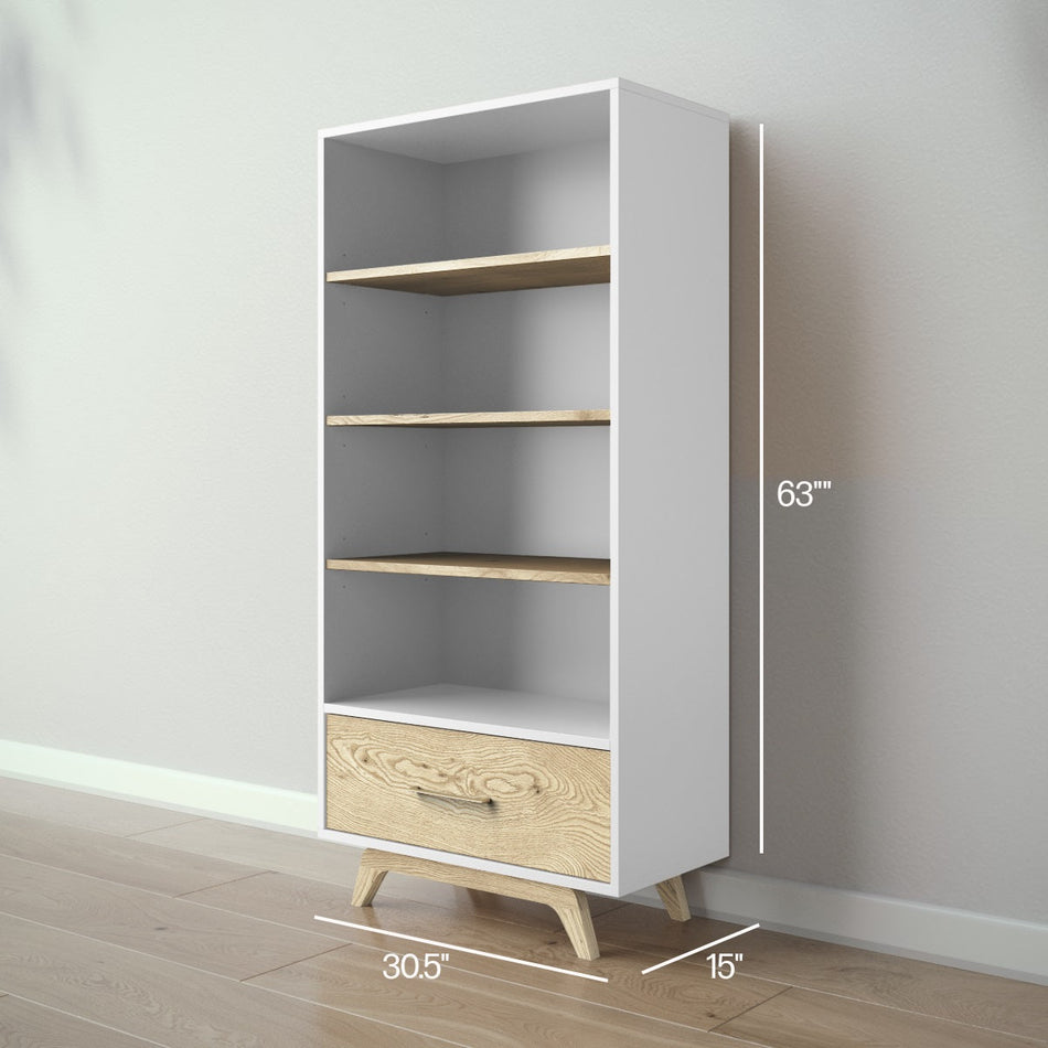 Uptown Bookcase Bookcases Romina Furniture