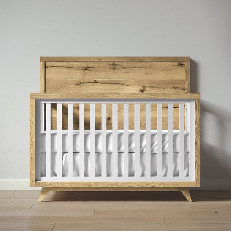 Romina Uptown Convertible Crib Cribs Romina Furniture Solid White