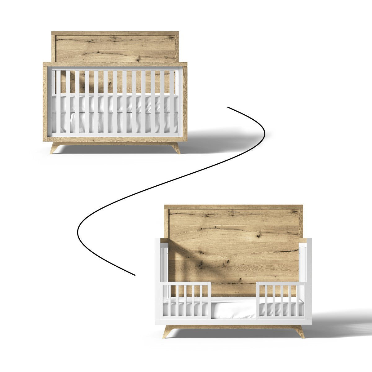 Romina Uptown Toddler Rail for Convertible Crib Conversion Kits Romina Furniture