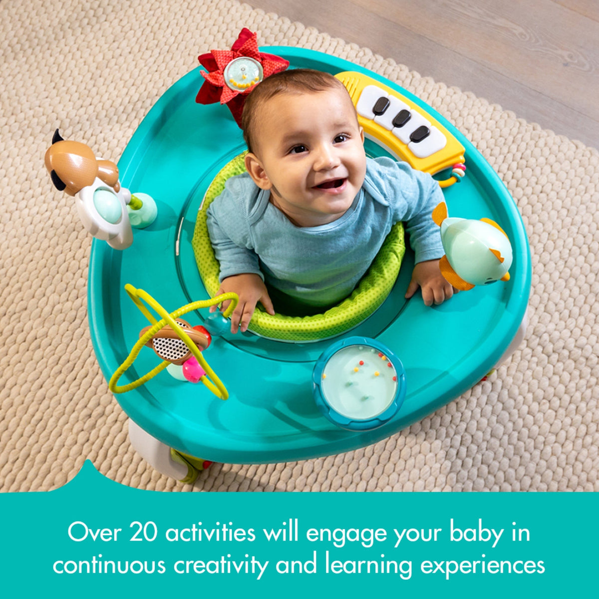 Meadow Days 5-in-1 Stationary Activity Center Baby Walkers & Entertainers Tiny Love