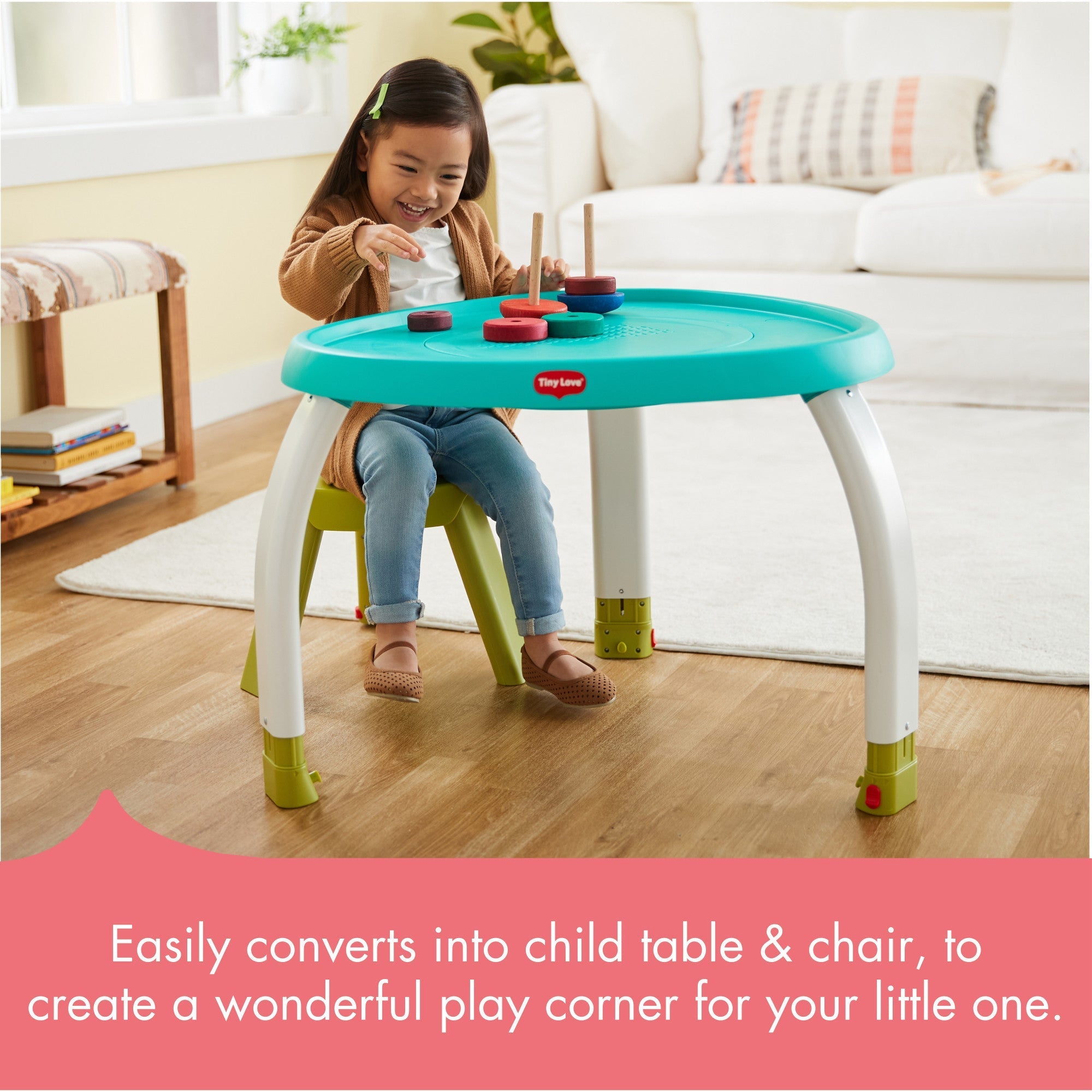 Meadow Days 5-in-1 Stationary Activity Center Baby Walkers & Entertainers Tiny Love