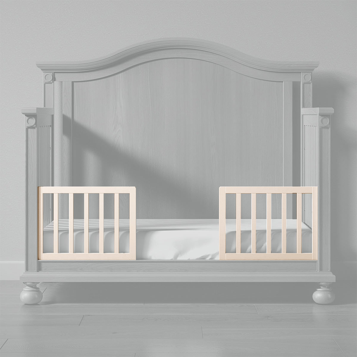 Romina Dakota Crib Toddler Rail Conversion Kits Romina Furniture Washed White