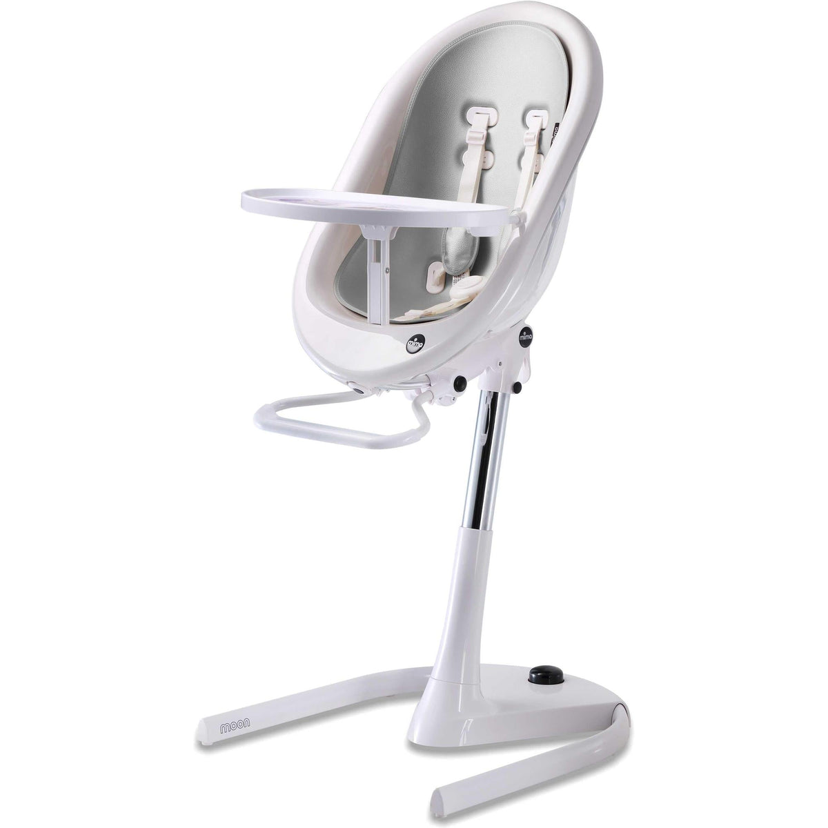 Moon 2G High Chair High Chairs Mima White Silver