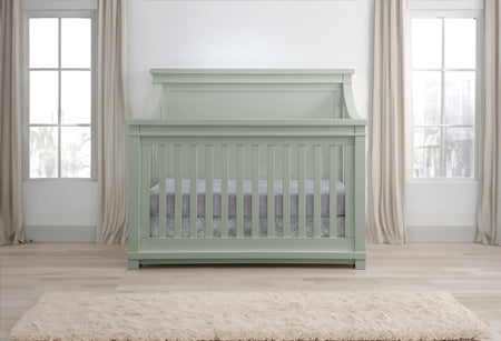 Rowan Flat Top Crib + Double Dresser Crib Sets Baby Appleseed Sage