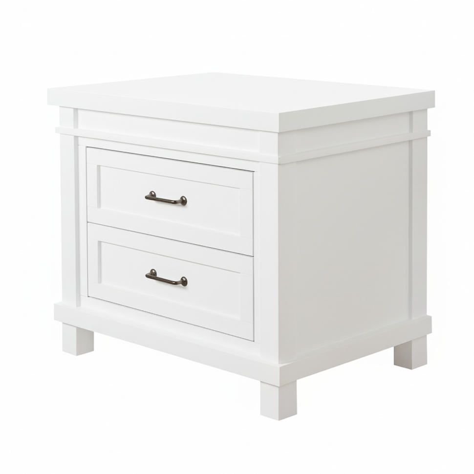 Rowan Nightstand Nightstands Baby Appleseed Pure White