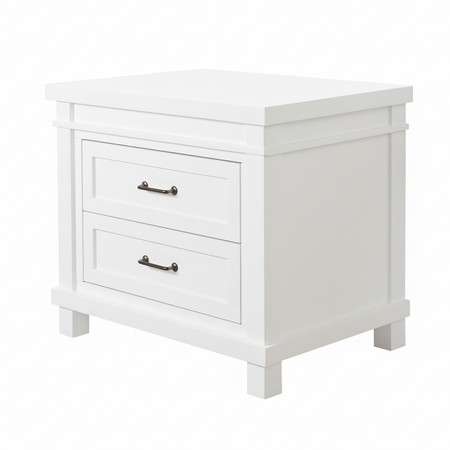 Rowan Nightstand Nightstands Baby Appleseed Pure White
