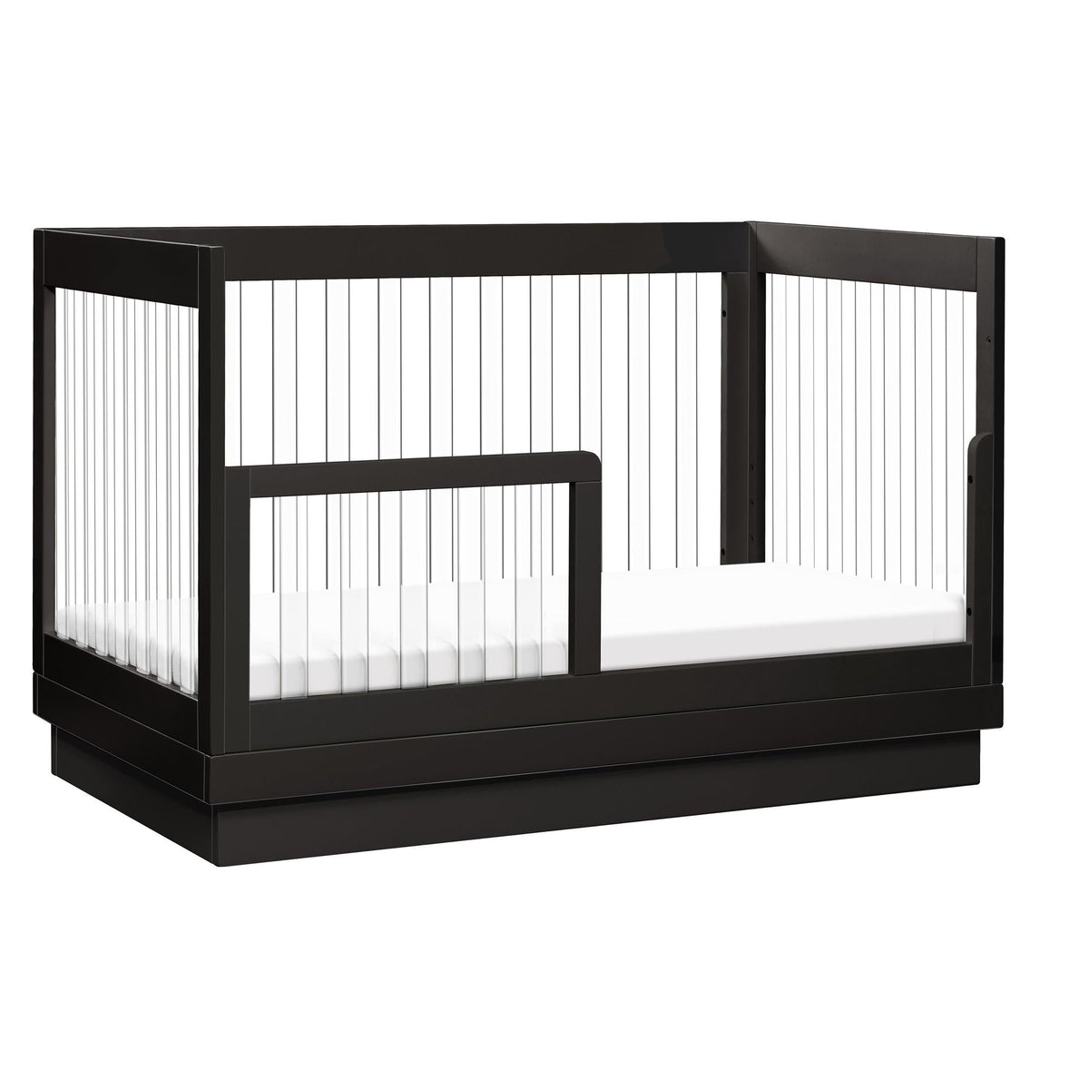 Harlow Acrylic 3-in-1 Convertible Crib with Toddler Bed Conversion Kit Convertible Cribs Babyletto