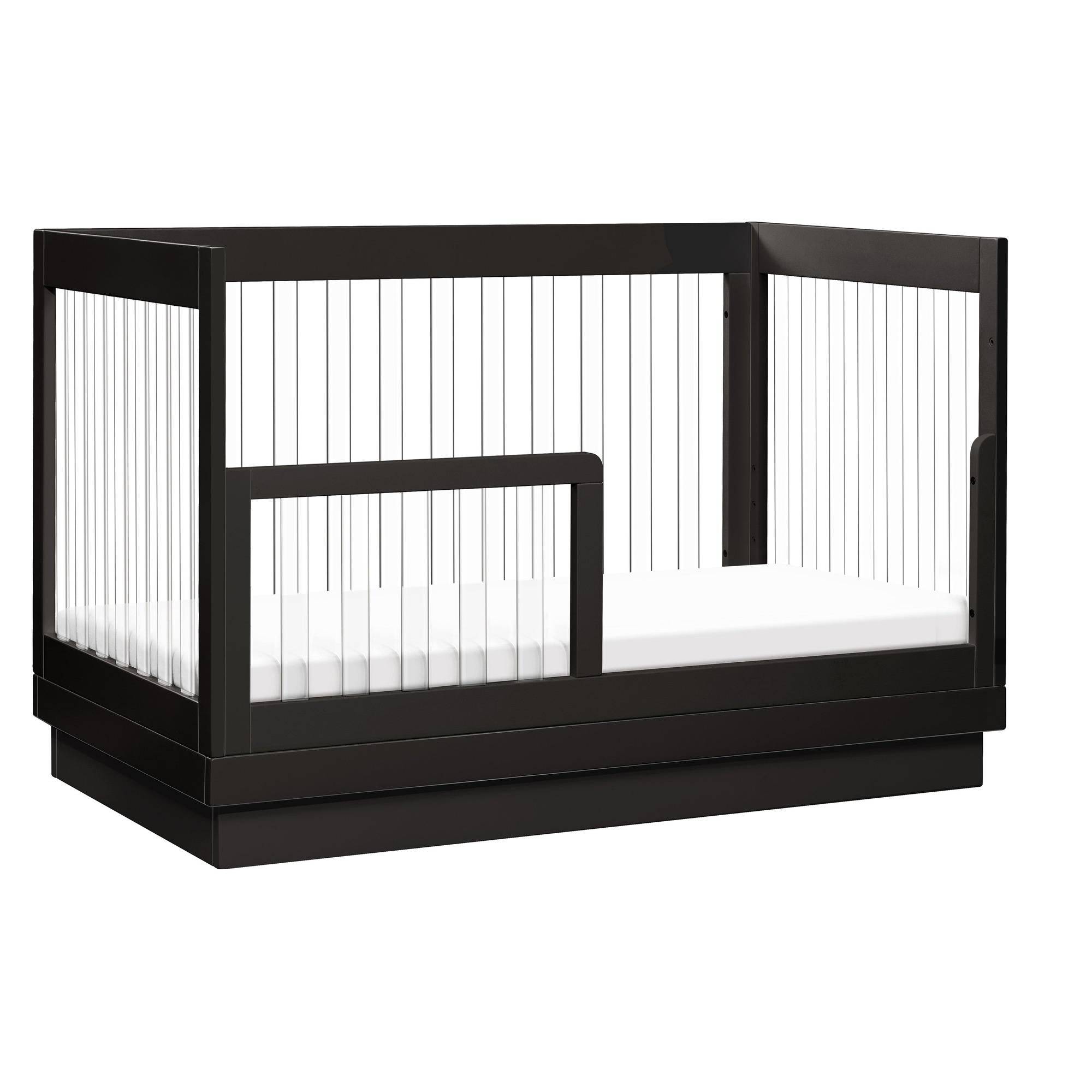 Harlow Acrylic 3-in-1 Convertible Crib with Toddler Bed Conversion Kit Convertible Cribs Babyletto