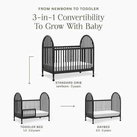 Alouette 3-in-1 Convertible Spindle Crib Cribs Namesake