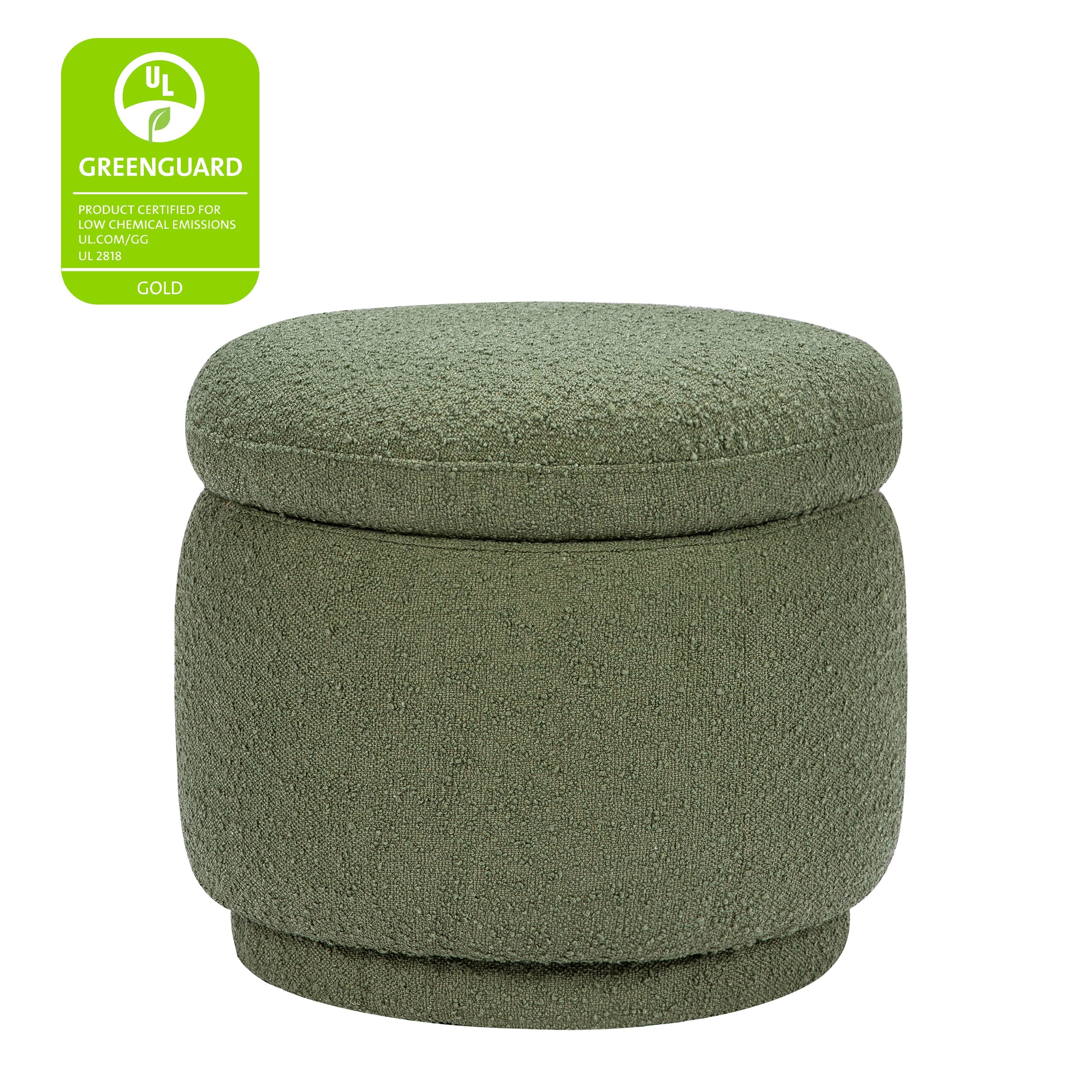Enoki Storage Ottoman in Boucle Ottomans Babyletto