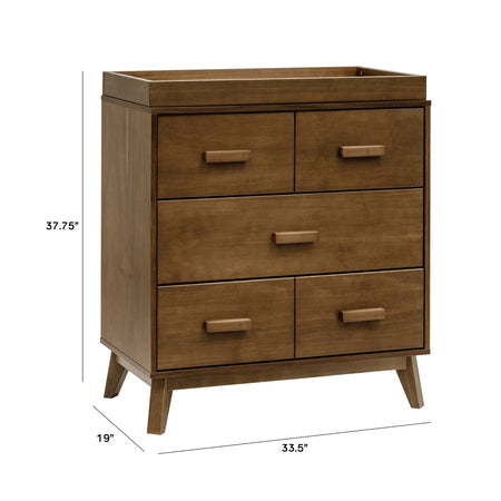 Scoot 3-Drawer Changer Dresser with Removable Changing Tray Dressers Babyletto