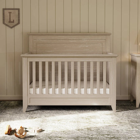 Monogram by Namesake Barrow Rustic 4-in-1 Convertible Flat Top Crib Convertible Cribs Namesake
