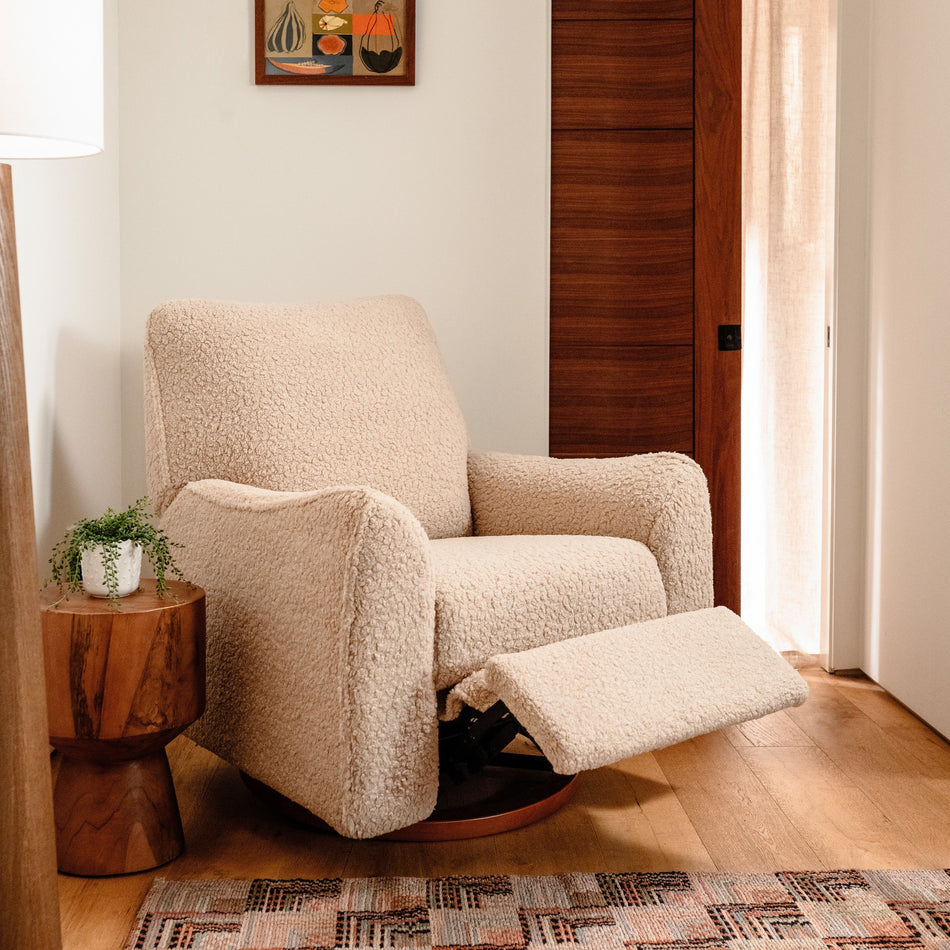 Sunday Power Recliner and Swivel Glider in Shearling