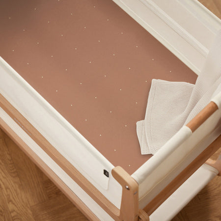 Bassinet 2 Pack Fitted Sheets - Blush Dot Fitted Sheets Snuz