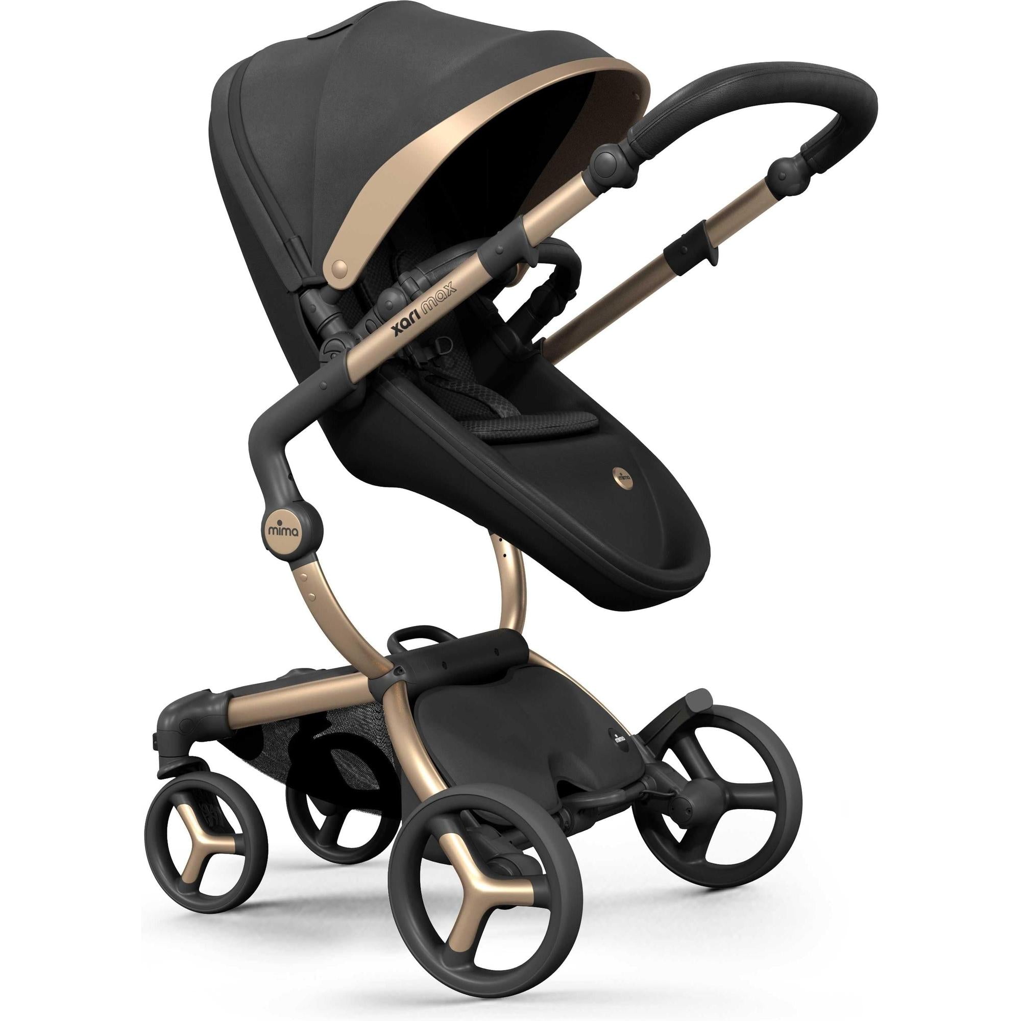Xari Max Black & Gold Strollers - Single Mima