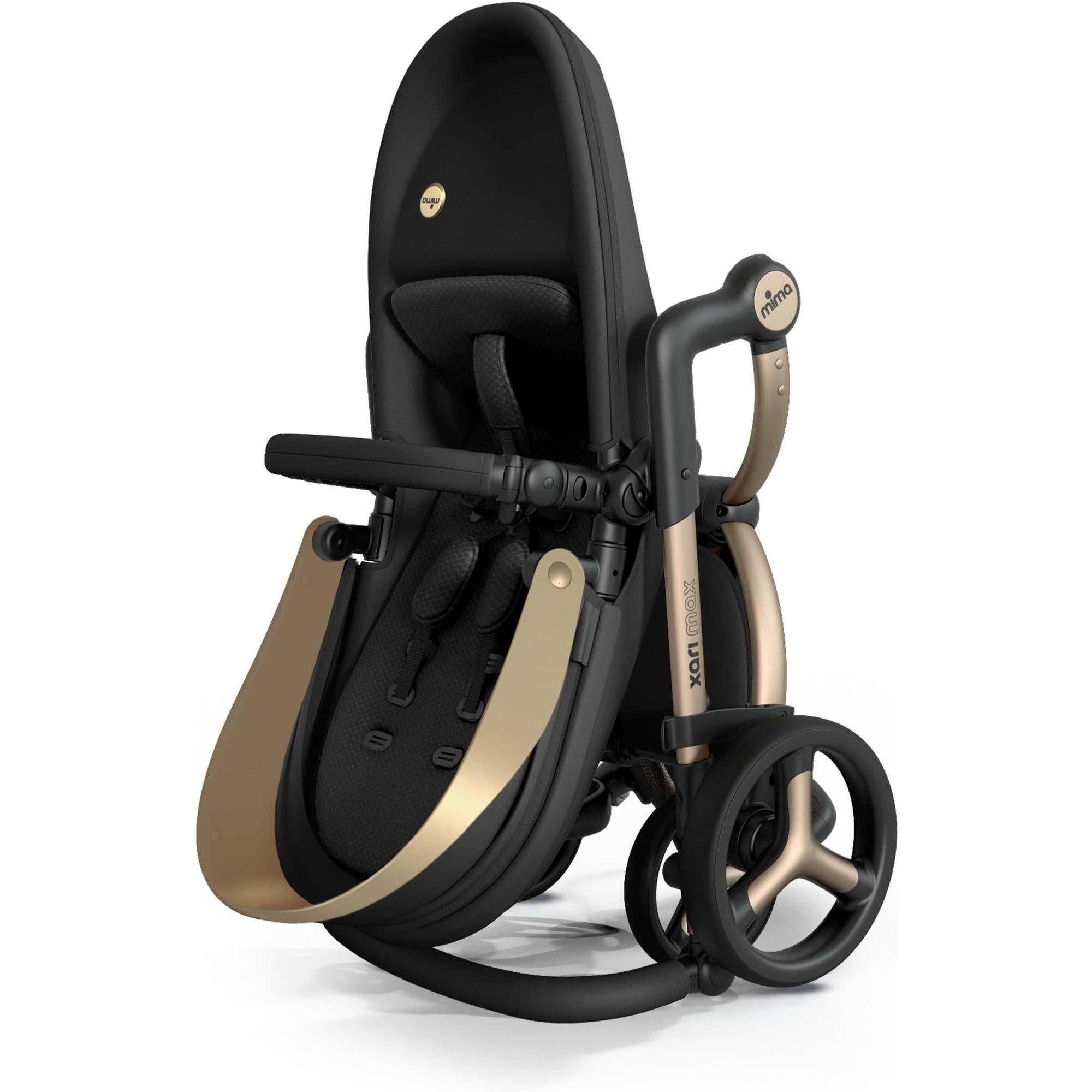 Xari Max Black & Gold Strollers - Single Mima