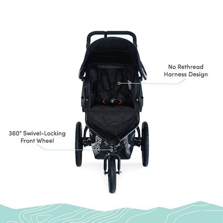 BOB Revolution Flex 3.0 Jogging Stroller, Graphite Black