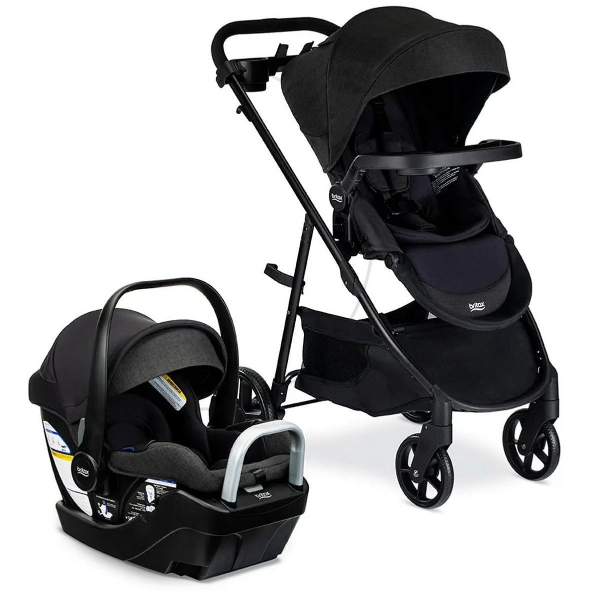 Willow Brook S+ Travel System Strollers - Travel Systems Britax Raven Black