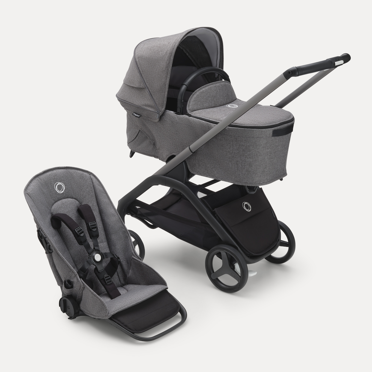 Bugaboo Dragonfly ベビーカー グレー Bugaboo Dragonfly 2-in-1 Bassinet Stroller - Desert Taupe