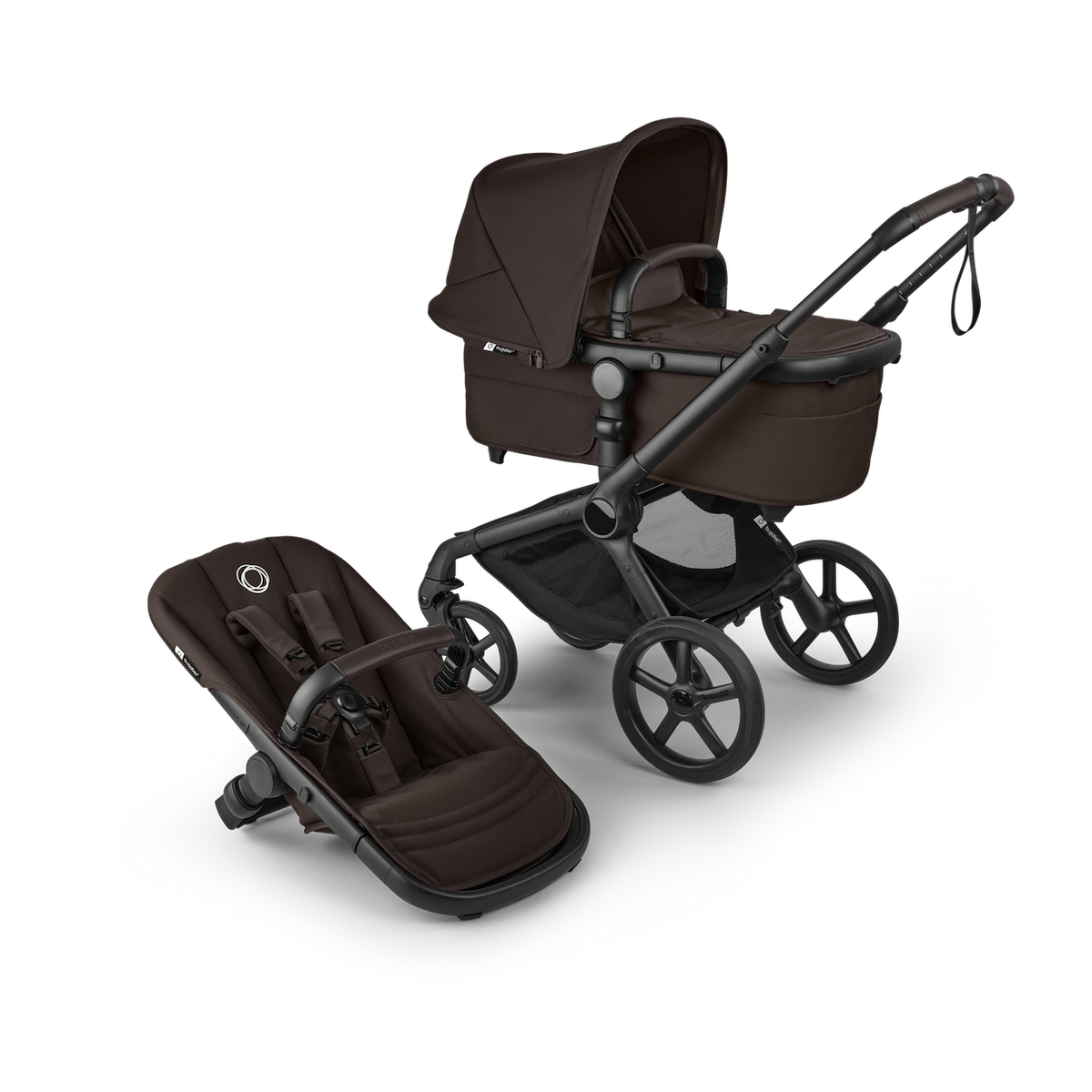 Fox 5 Renew Bassinet & Seat stroller Strollers - Single Bugaboo Cocoa Brown