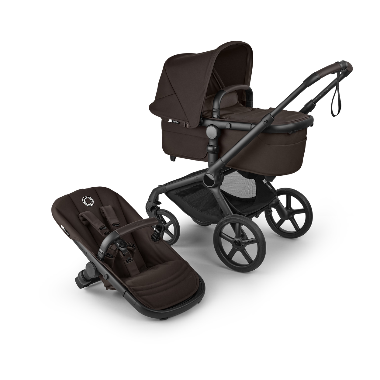 Fox 5 Renew Bassinet & Seat stroller Strollers - Single Bugaboo Cocoa Brown