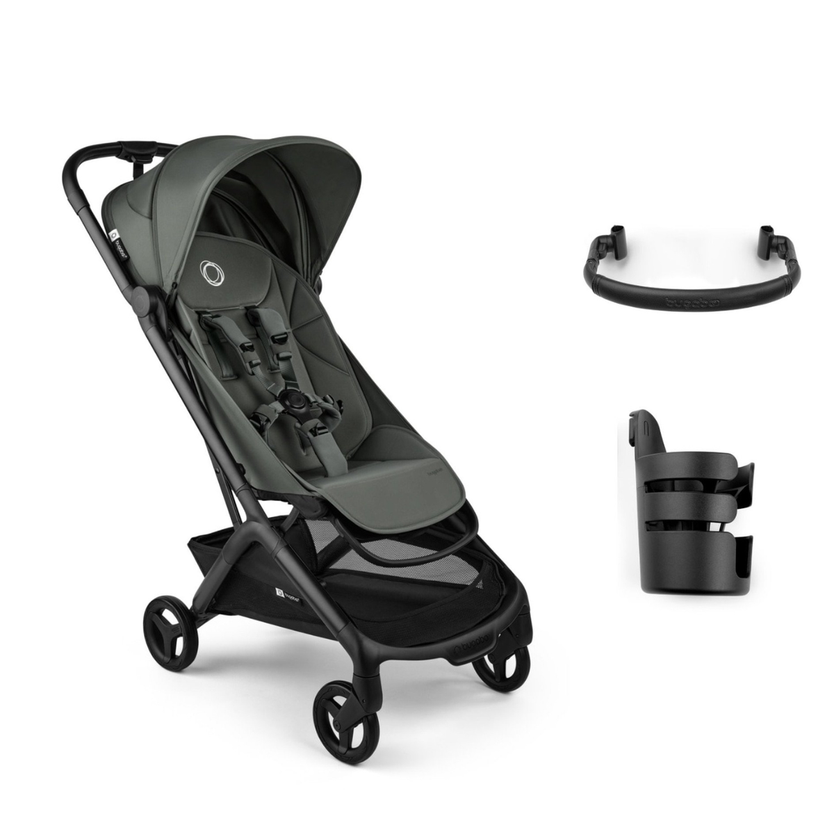 Butterfly 2 Plus Essentials Bundle Strollers - Single Bugaboo Forest Green