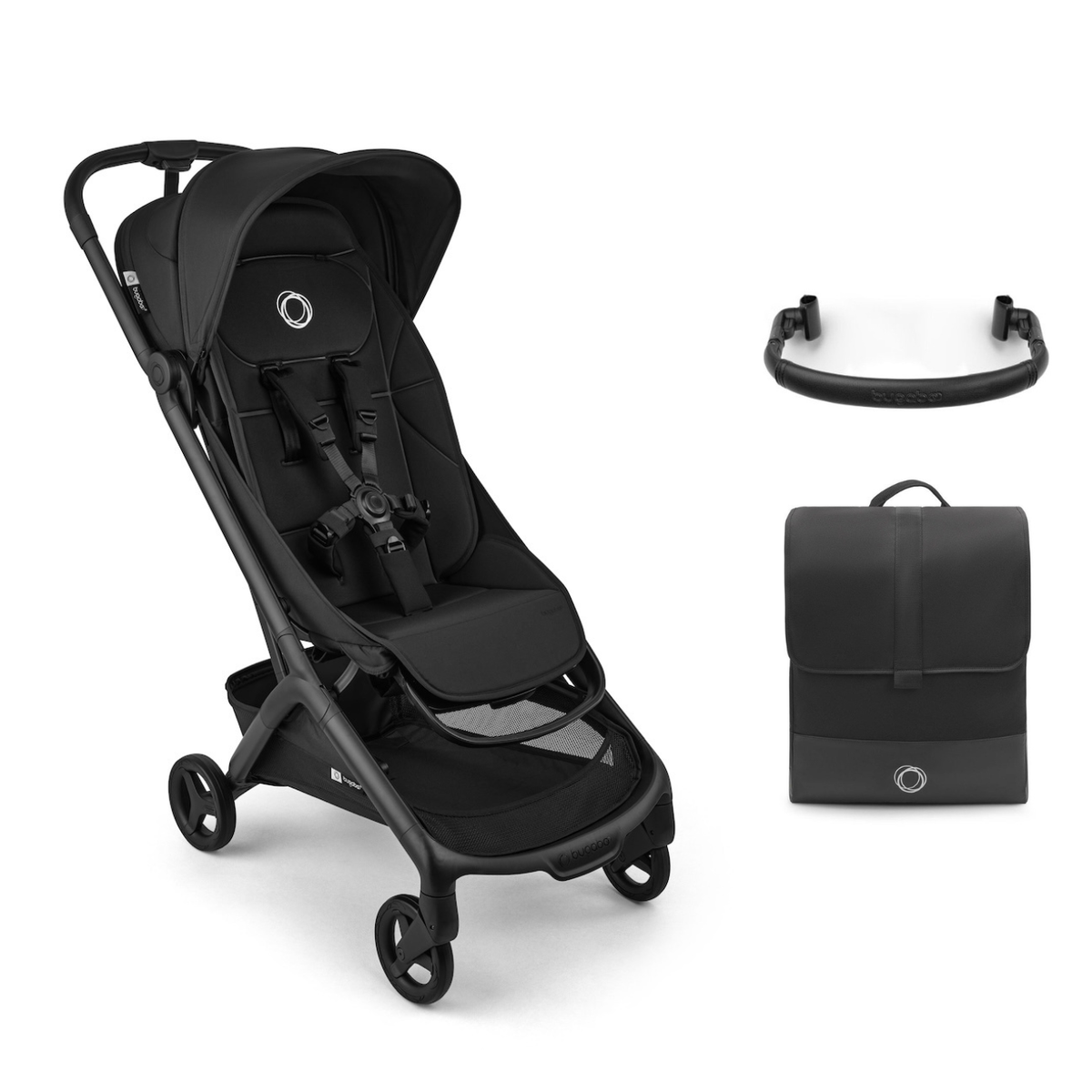 Butterfly 2 Plus Travel-ready Bundle Strollers - Single Bugaboo Heritage Black