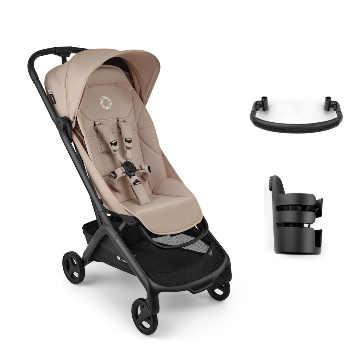 Butterfly 2 Plus Essentials Bundle Strollers - Single Bugaboo Desert Taupe