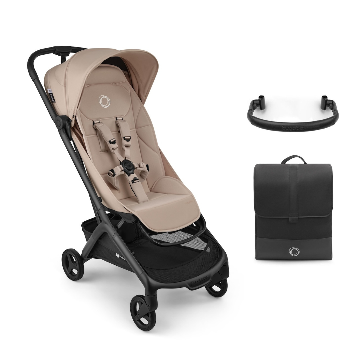 Butterfly 2 Plus Travel-ready Bundle Strollers - Single Bugaboo Desert Taupe