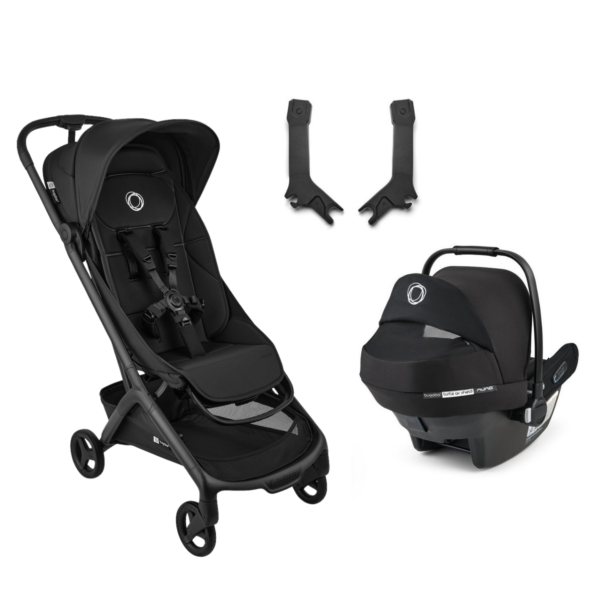 Butterfly 2 Plus Travel System Bundle Strollers - Single Bugaboo Heritage Black