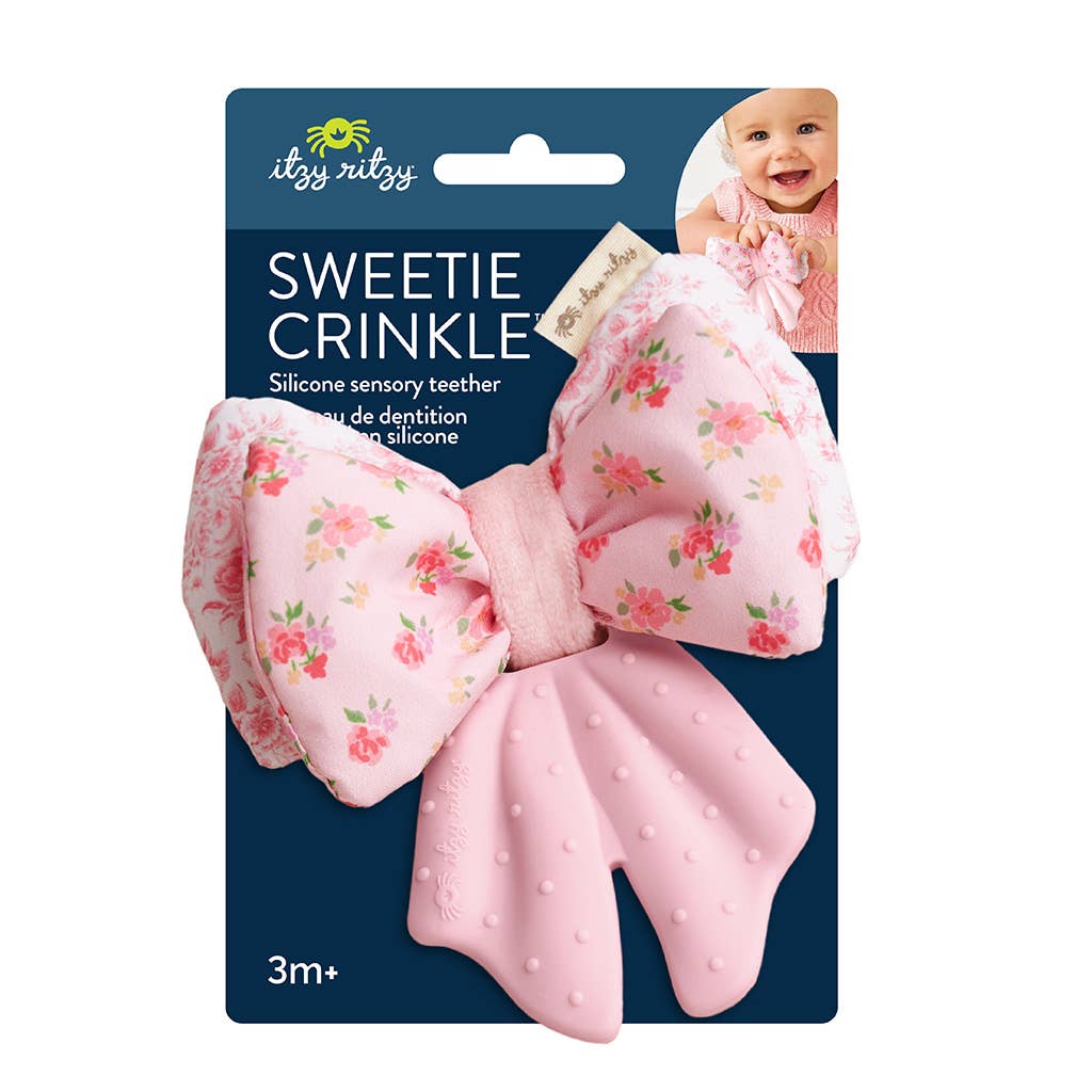 Bow Sweetie Crinkle™ Pacifiers & Teethers Itzy Ritzy