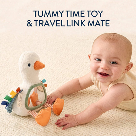 Itzy Bitzy Mirror™ Sensory Tummy Time Mirror - Goose Activity Toys Itzy Ritzy