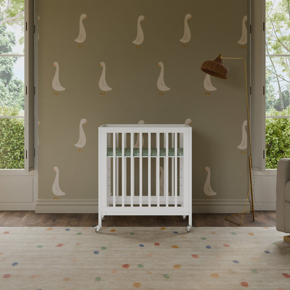 Rolli 9-in-1 Convertible All-Stages Crib with Bassinet & Toddler Bed Conversion Kits