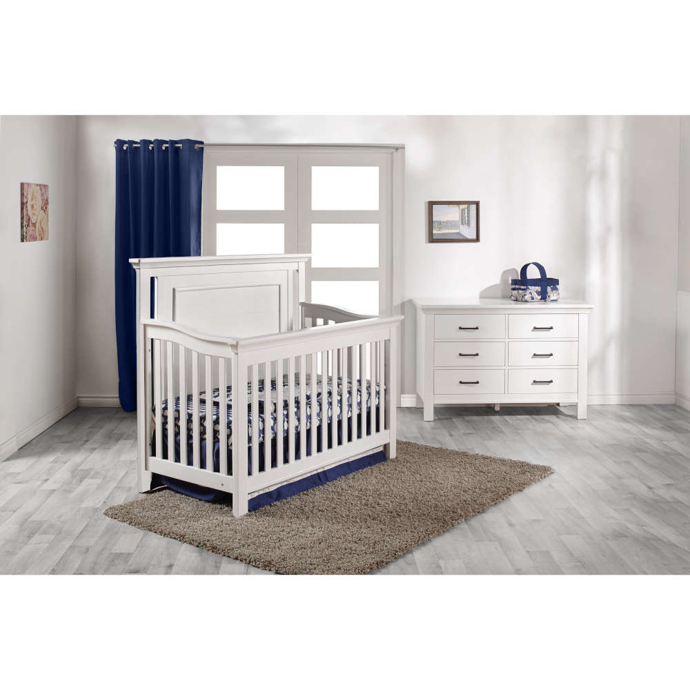 Como Flat Forever Crib + Double Dresser Set Crib Sets Pali