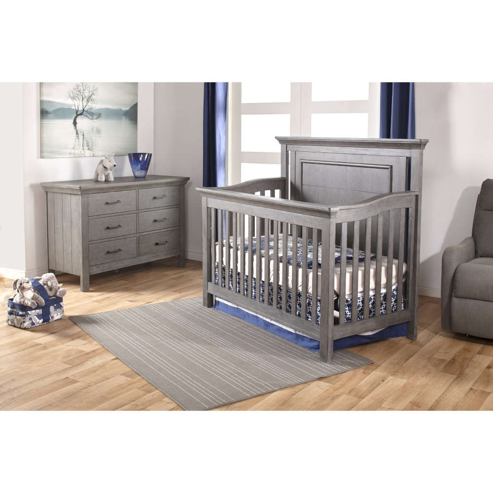 Como Flat Forever Crib + Double Dresser Set Crib Sets Pali