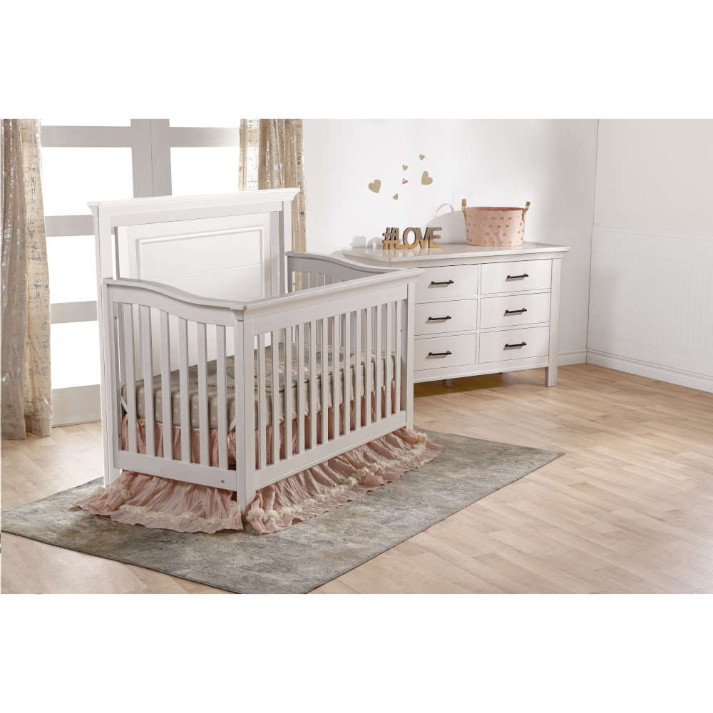 Como Flat Forever Crib + Double Dresser Set Crib Sets Pali