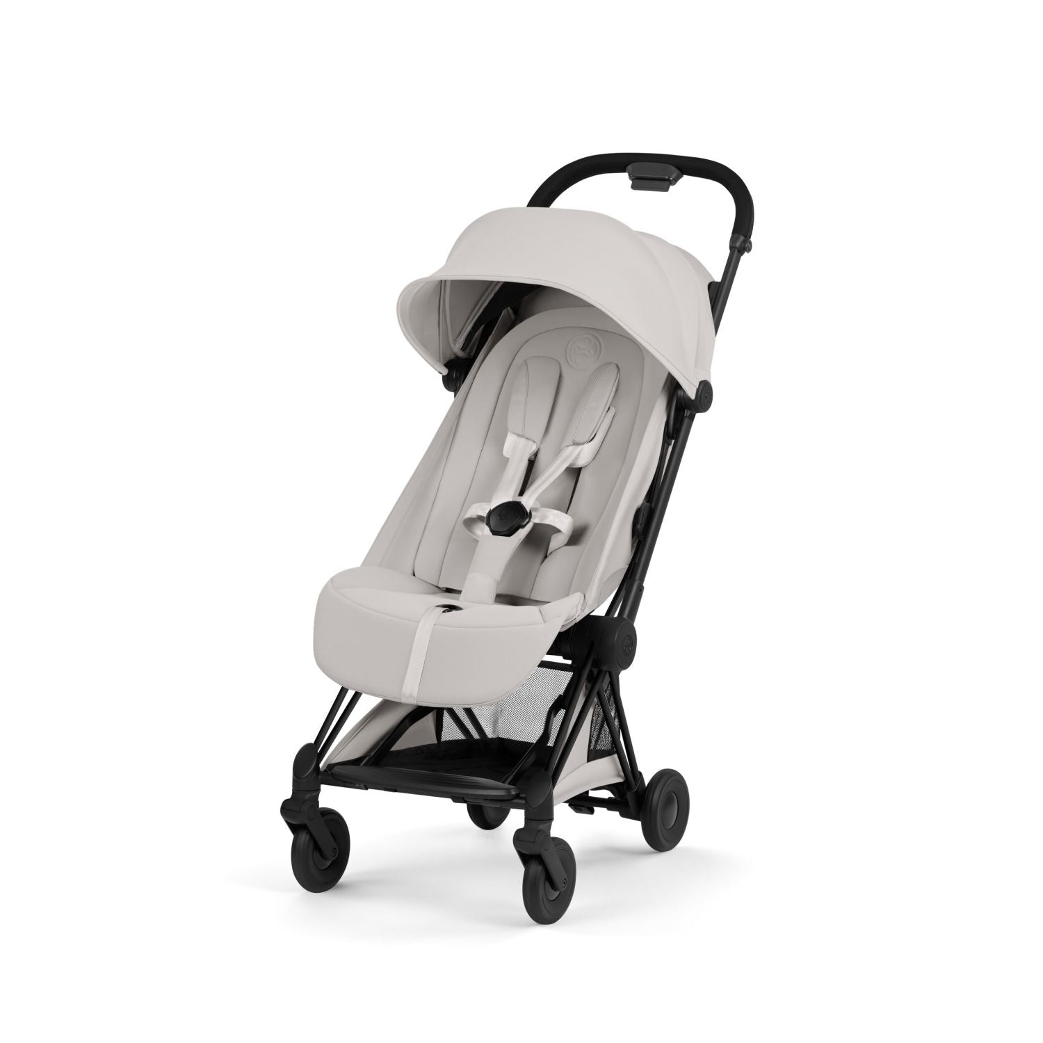 COYA Compact Travel Stroller - Style Collection Strollers - Single Cybex Matte Black - City Grey Lux Seat
