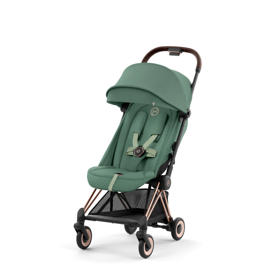 COYA w/ Rose Gold Frame Strollers - Single Cybex Leaf Green