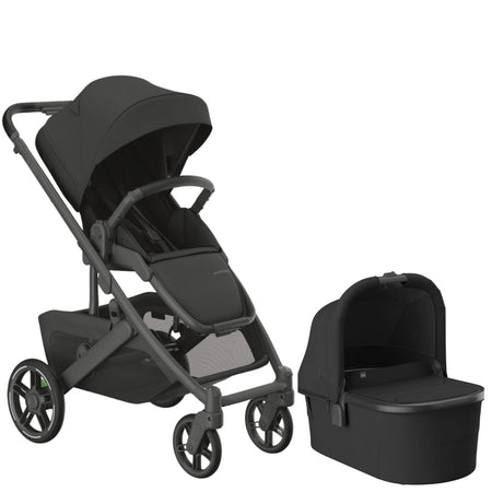 uppababy cruz and bassinet UPPAbaby Cruz V3 + Bassinet V3 Stroller Bundle - Ada - Sandstone Mélange | Carbon Frame