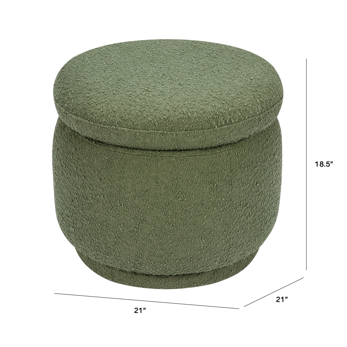 Enoki Storage Ottoman in Boucle Ottomans Babyletto