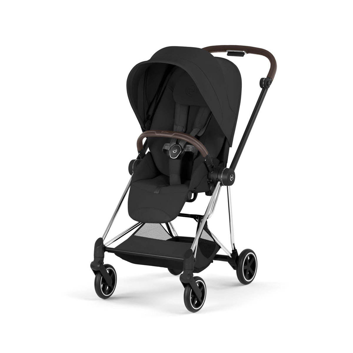 MIOS Compact City Stroller - Style Collection - Chrome Frame Strollers - Single Cybex Sepia Black