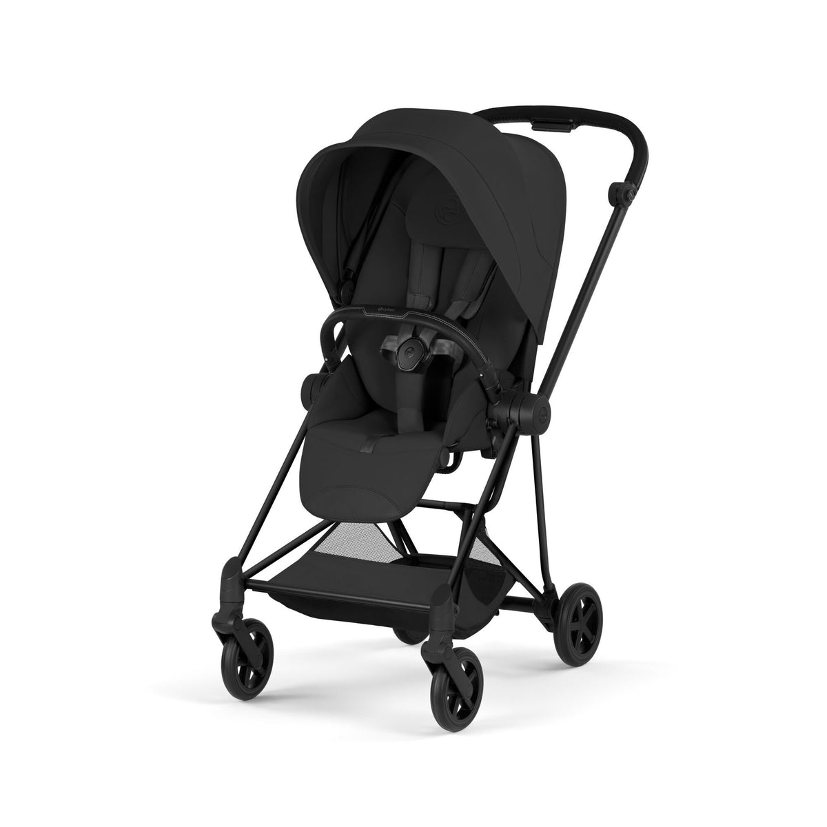 MIOS Compact City Stroller - Style Collection - Matte Black Frame Strollers - Single Cybex Sepia Black