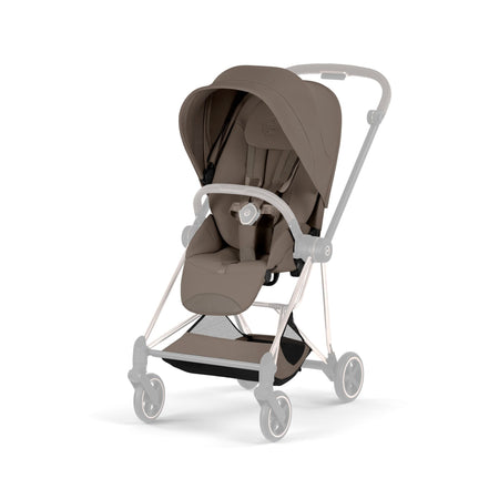 MIOS Compact City Stroller - Style Collection - Chrome Frame Strollers - Single Cybex Coconut Brown