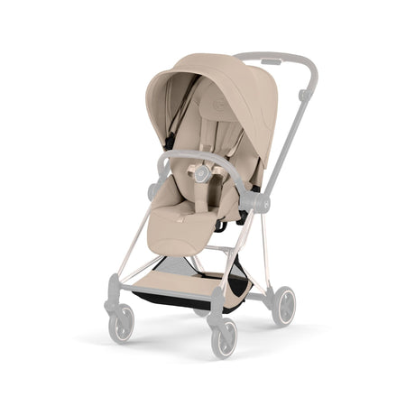 MIOS Compact City Stroller - Style Collection - Chrome Frame Strollers - Single Cybex Cozy Beige