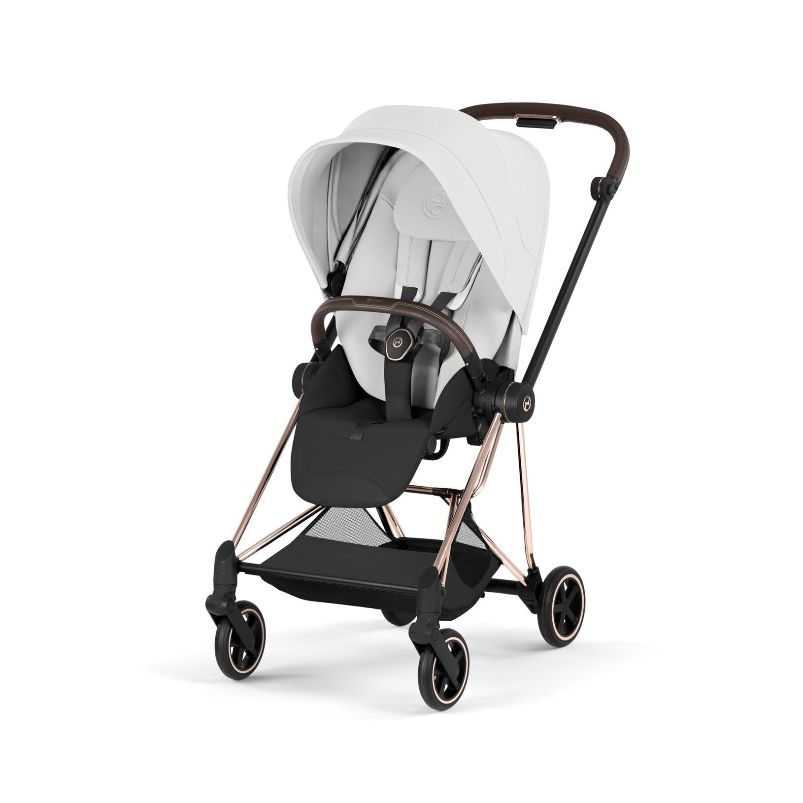 MIOS Compact City Stroller - Style Collection - Rose Gold Frame Strollers - Single Cybex Off White