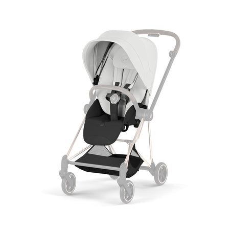MIOS Compact City Stroller - Style Collection - Chrome Frame Strollers - Single Cybex Off White