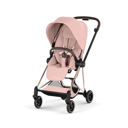MIOS Compact City Stroller - Style Collection - Rose Gold Frame Strollers - Single Cybex Peach Pink